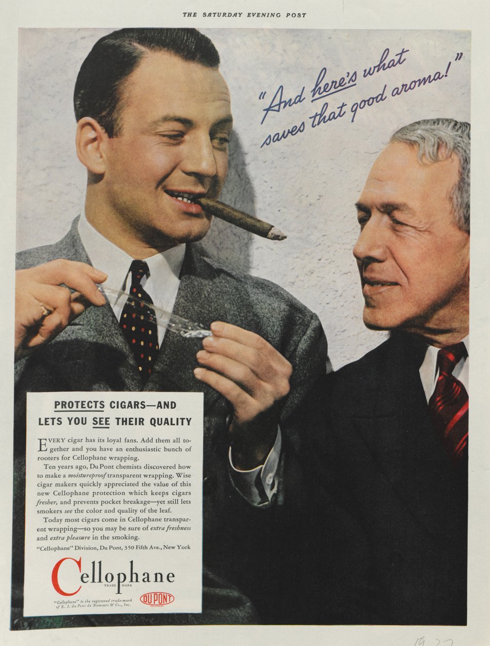Mainos DuPont Cellophanelle, 1937 tekijältä American School