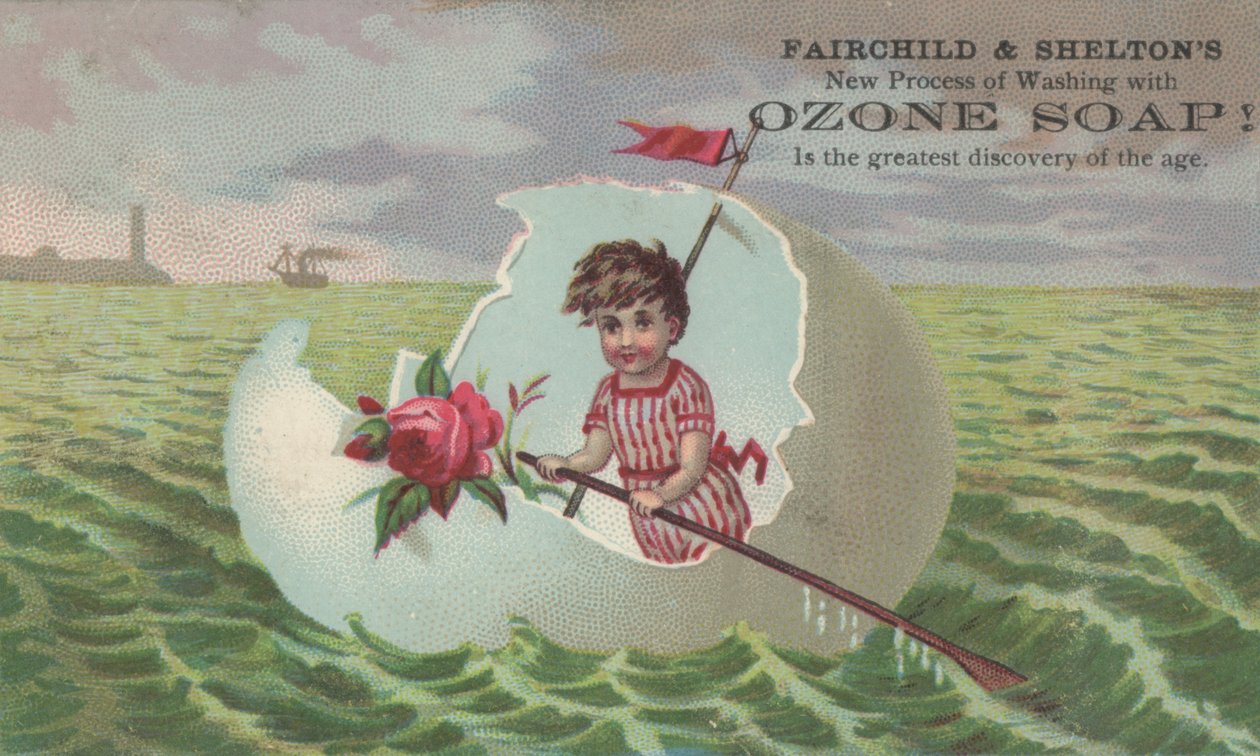 Fairchild & Sheltons Ozone Soap -mainos, n. 1880 tekijältä American School