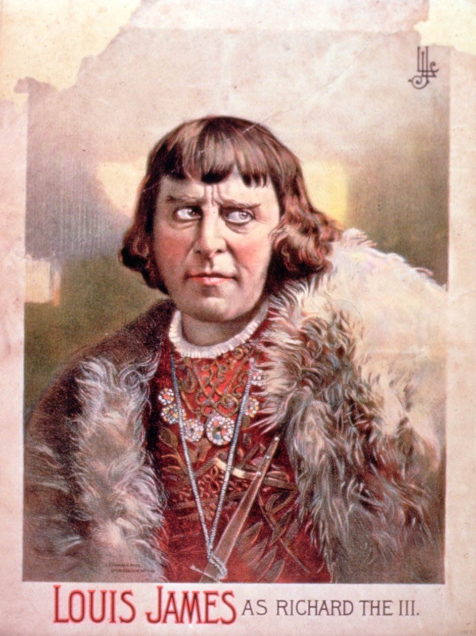 Mainos Louis Jamesille Richard III:na tekijältä American School
