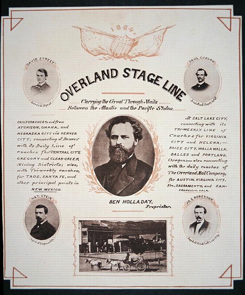 Overland Stage Line -yhtiön mainos tekijältä American School