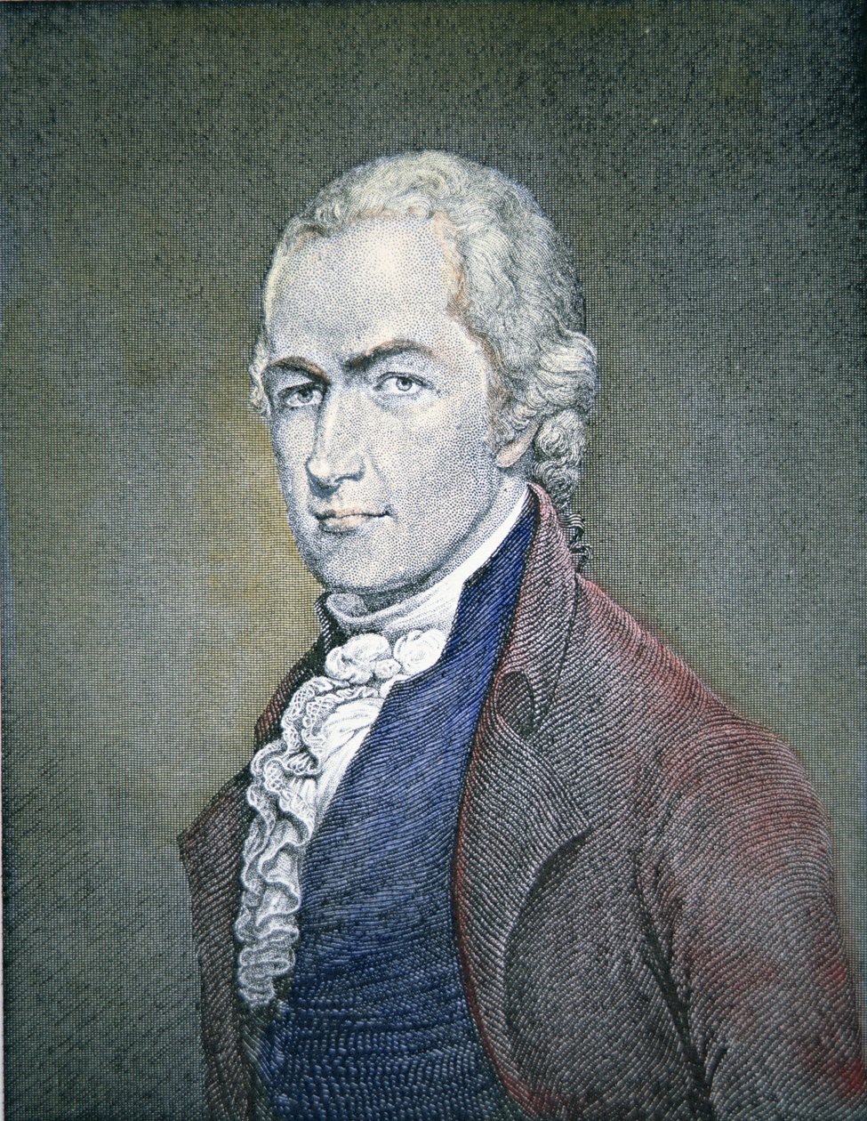 Alexander Hamilton (1755-1804) (värikaiverrus) tekijältä American School