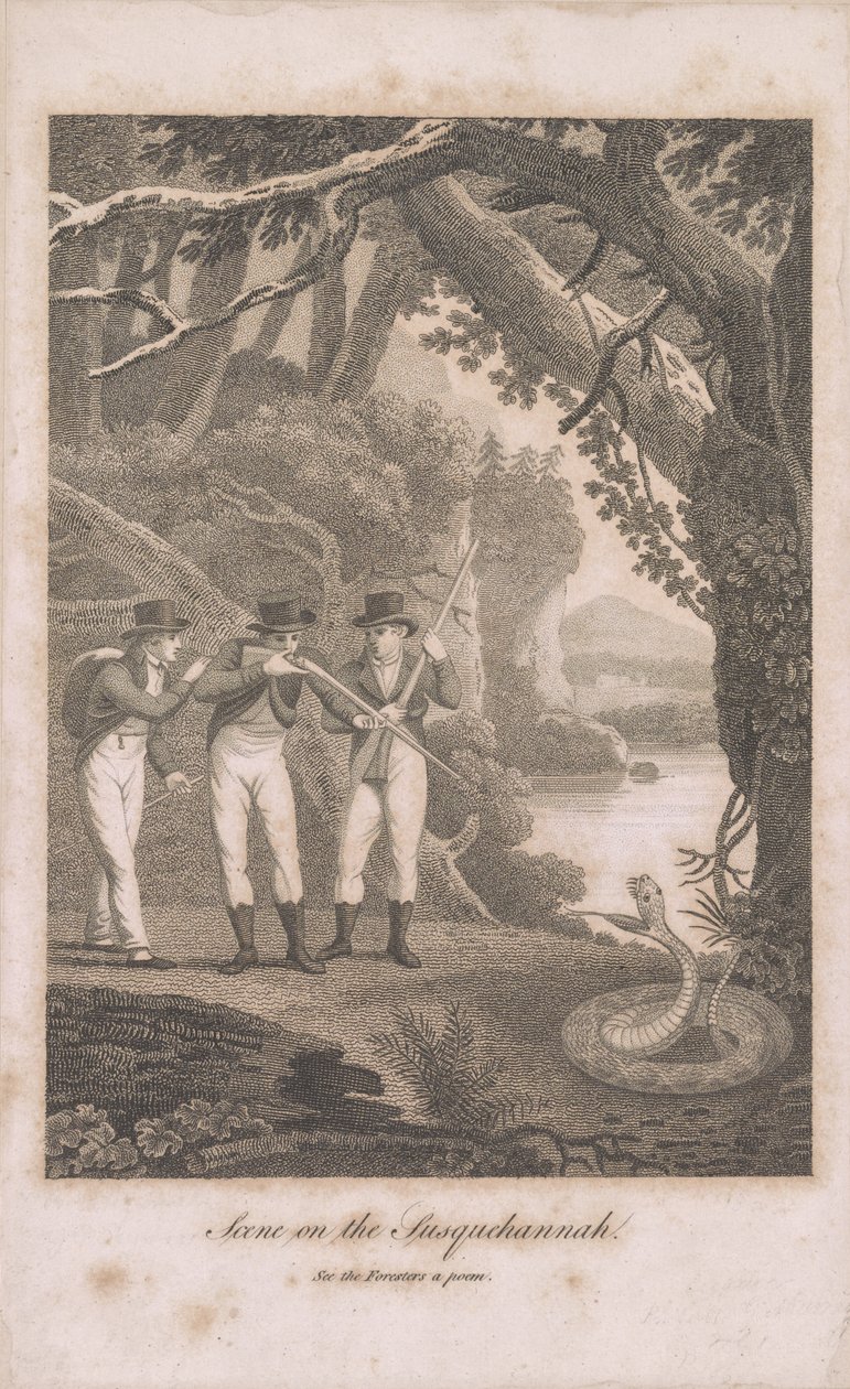 Alexander Wilson ja seuralaiset Susquehannalla, 1809 tekijältä American School