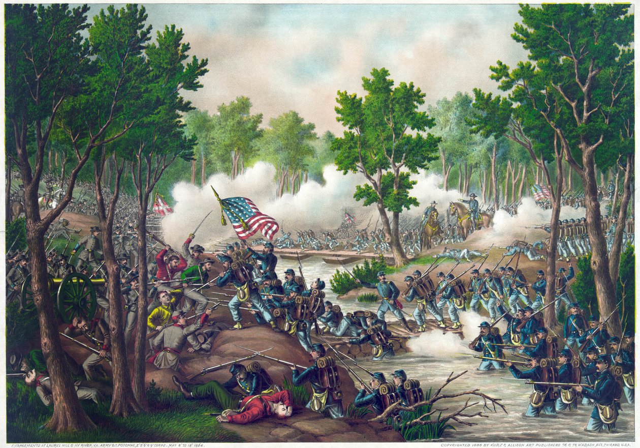 Amerikan sisällissota (1861-1865): Spotsylvania Court Housen taistelu 9.-12. toukokuuta. tekijältä American School