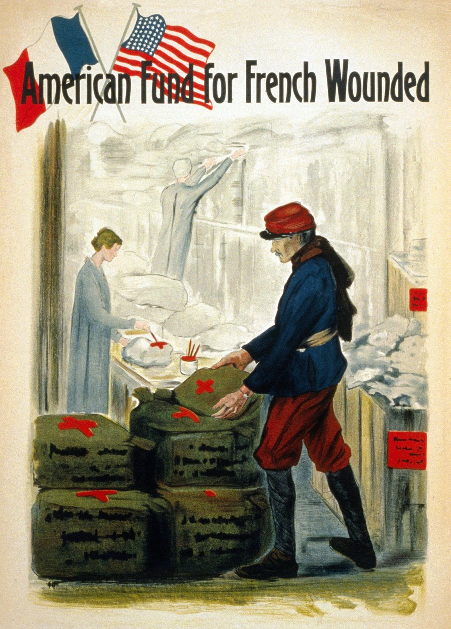 Amerikkalaiset varat Ranskan sodan haavoittumiseen - n. 1917 tekijältä American School