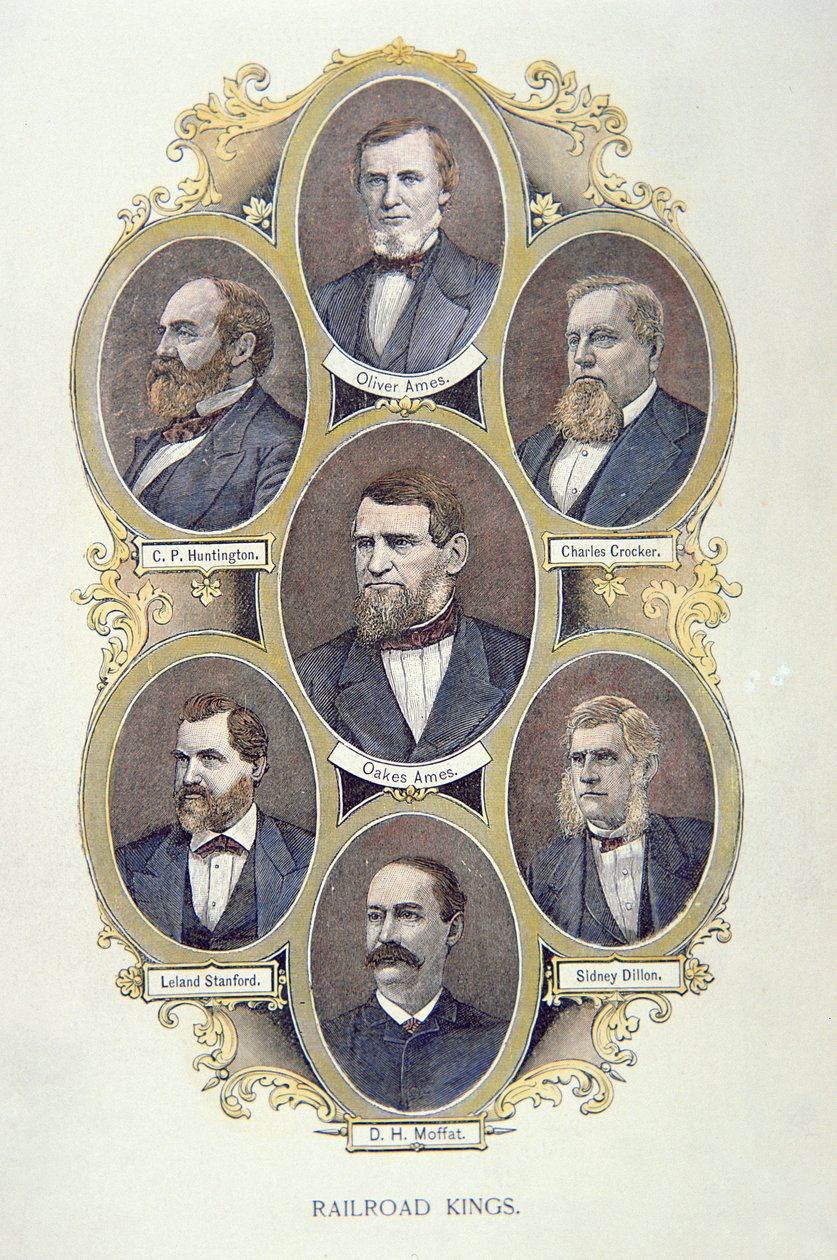 American Railroad Kings (väri litho) tekijältä American School