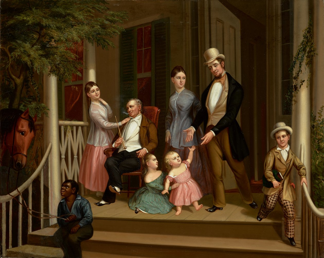Ashe-Moses Family Group, n. 1845 (öljy kankaalle) tekijältä American School