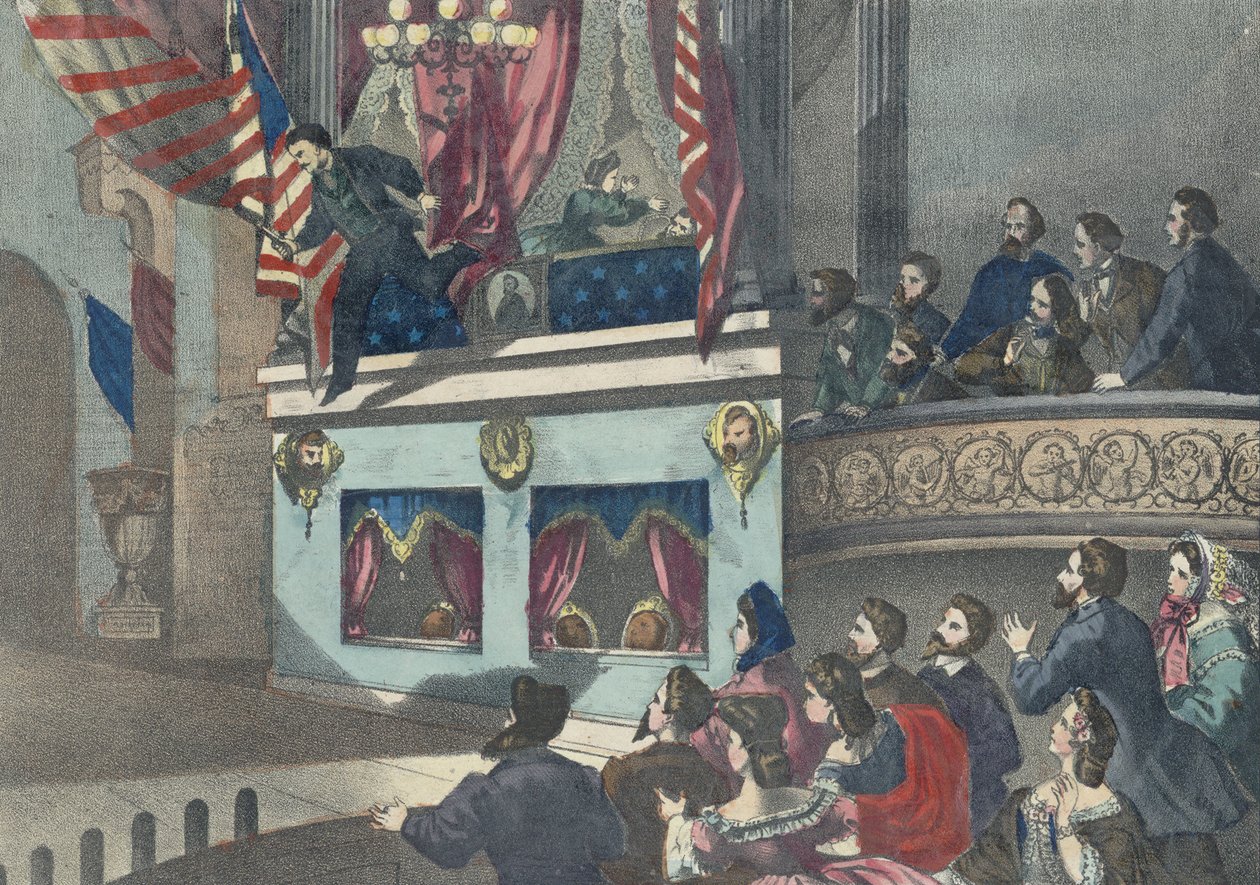 Presidentti Abraham Lincolnin salamurha, n. 1865 tekijältä American School