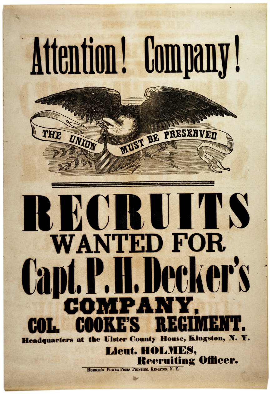 Huomio! Company!, rekrytoi New Yorkin 156. jalkaväkeen, 1862 tekijältä American School