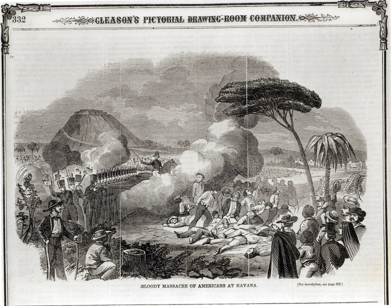 Amerikkalaisten verinen verilöyly Havannassa, syyskuu 1851, elokuvasta "Gleason
