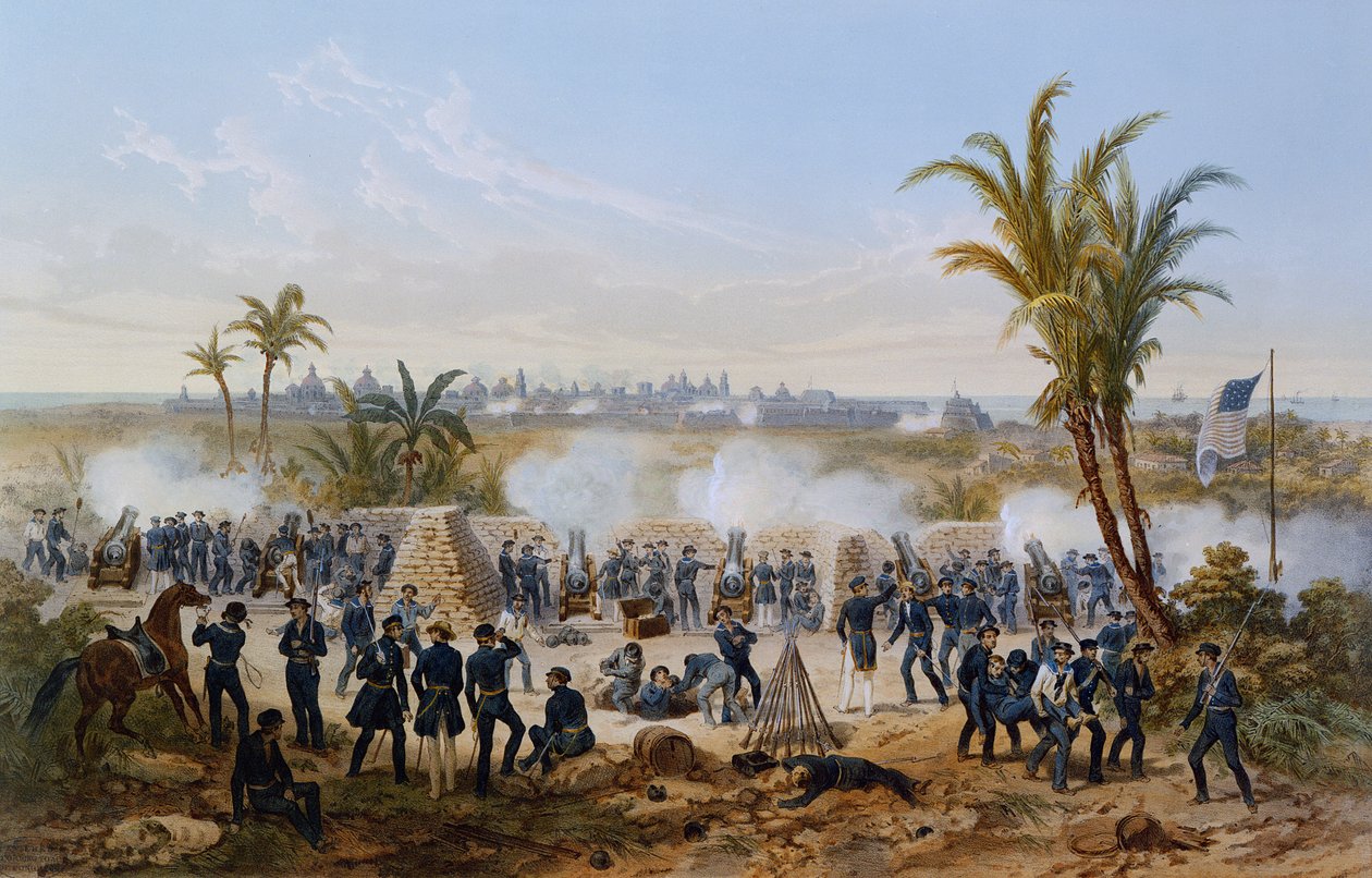 Veracruzin pommitus maaliskuussa 1847 tekijältä American School