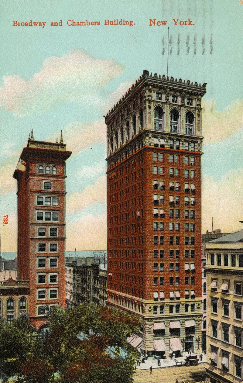Broadway and Chambers Building, New York, n. 1900-09 tekijältä American School