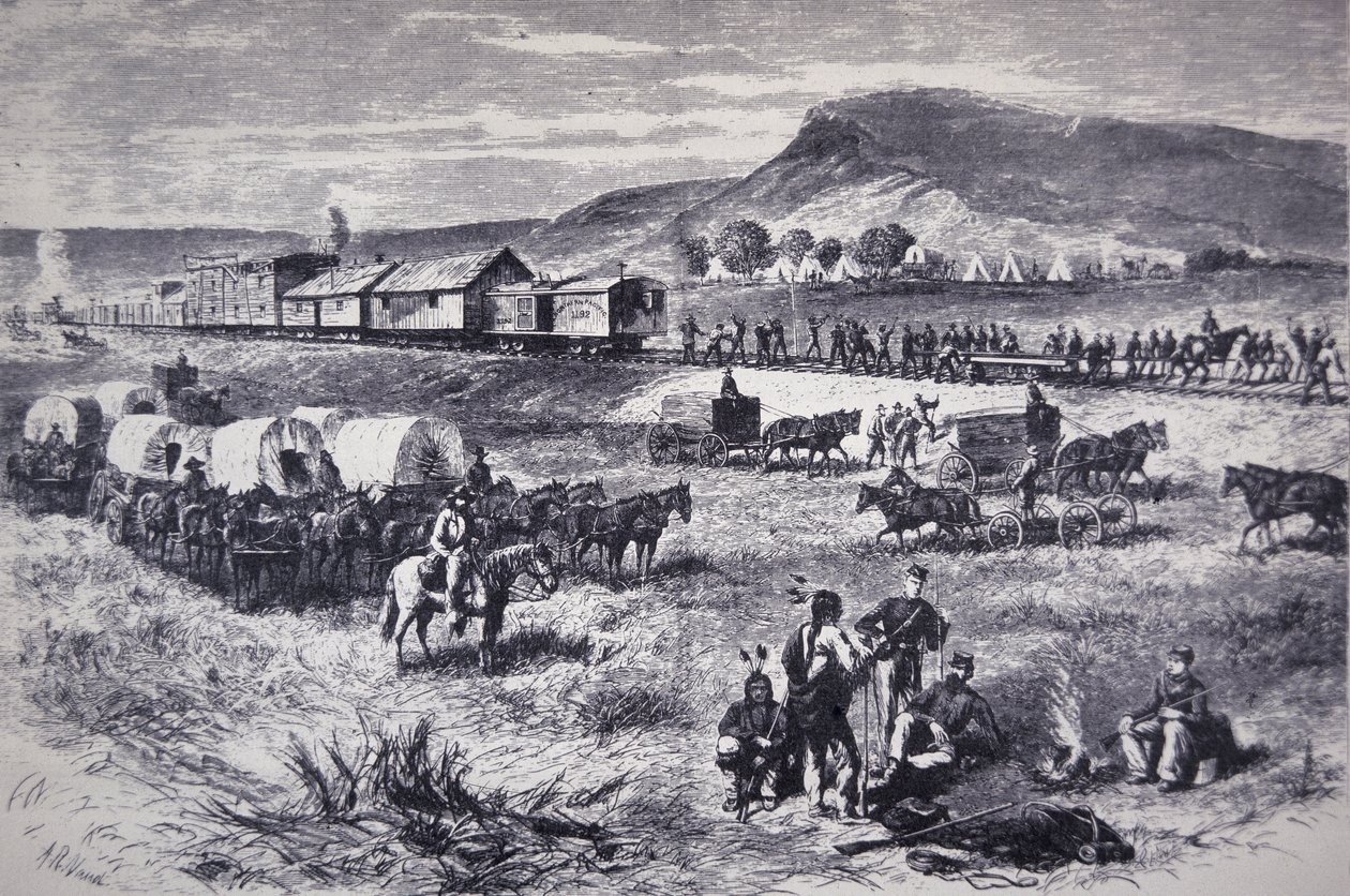 Northern Pacific Railroadin rakentaminen Harper