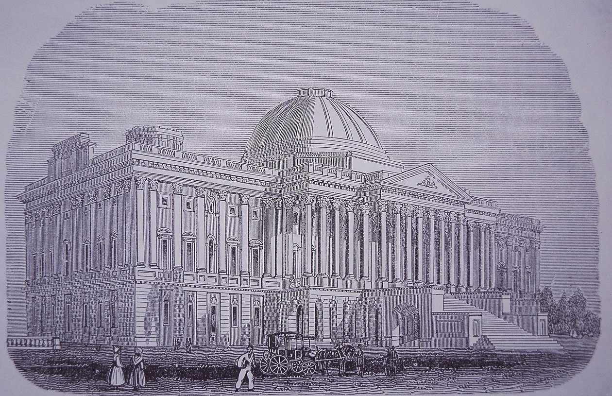 Capitol Building, Washington DC, USA, n. 1848 (kaiverrus) tekijältä American School