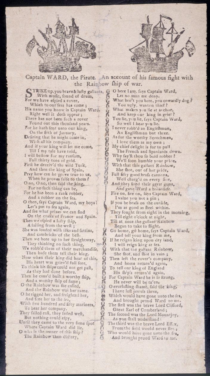 Kapteeni Wards taistelee Rainbow-sotalaivan kanssa, painettu 1775 (tulostus) tekijältä American School