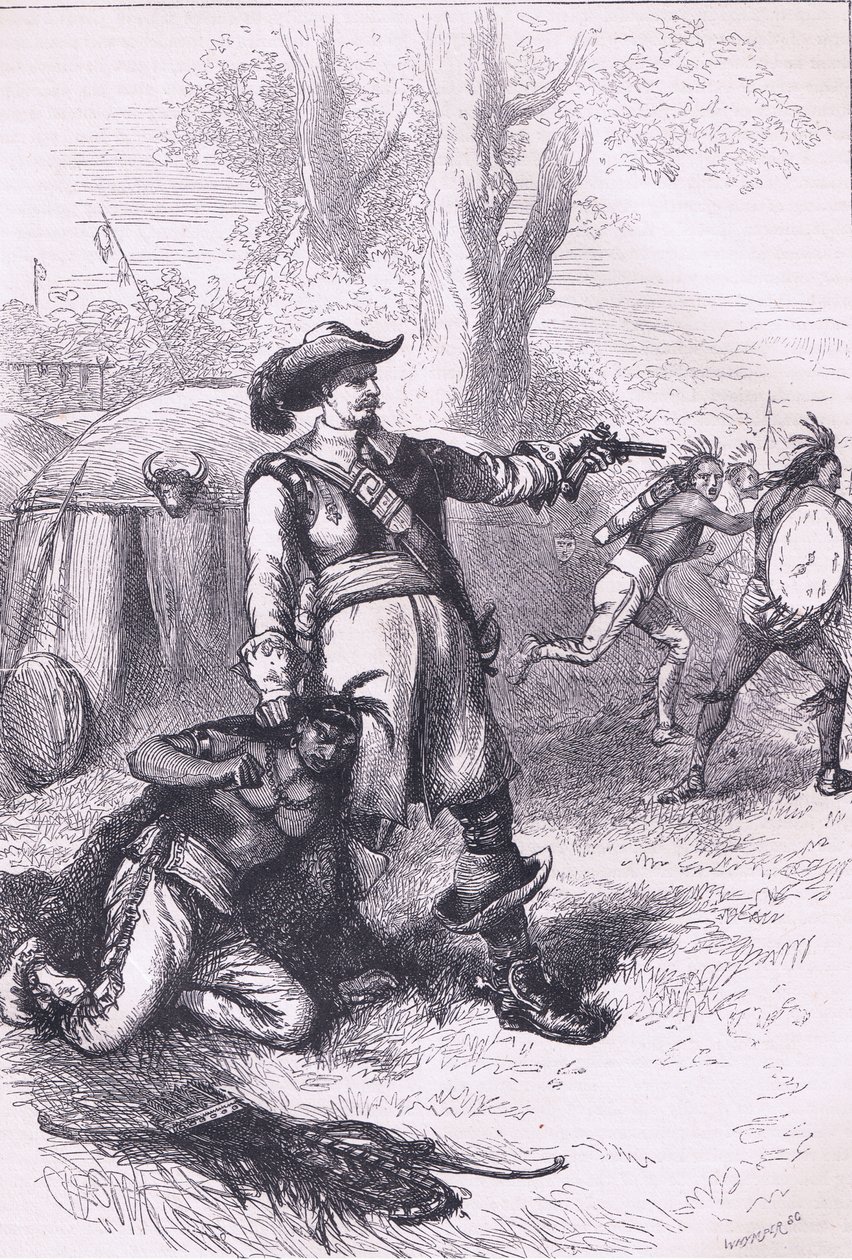 Eversti Atherton ja intiaanit 1661, kuva Cassell