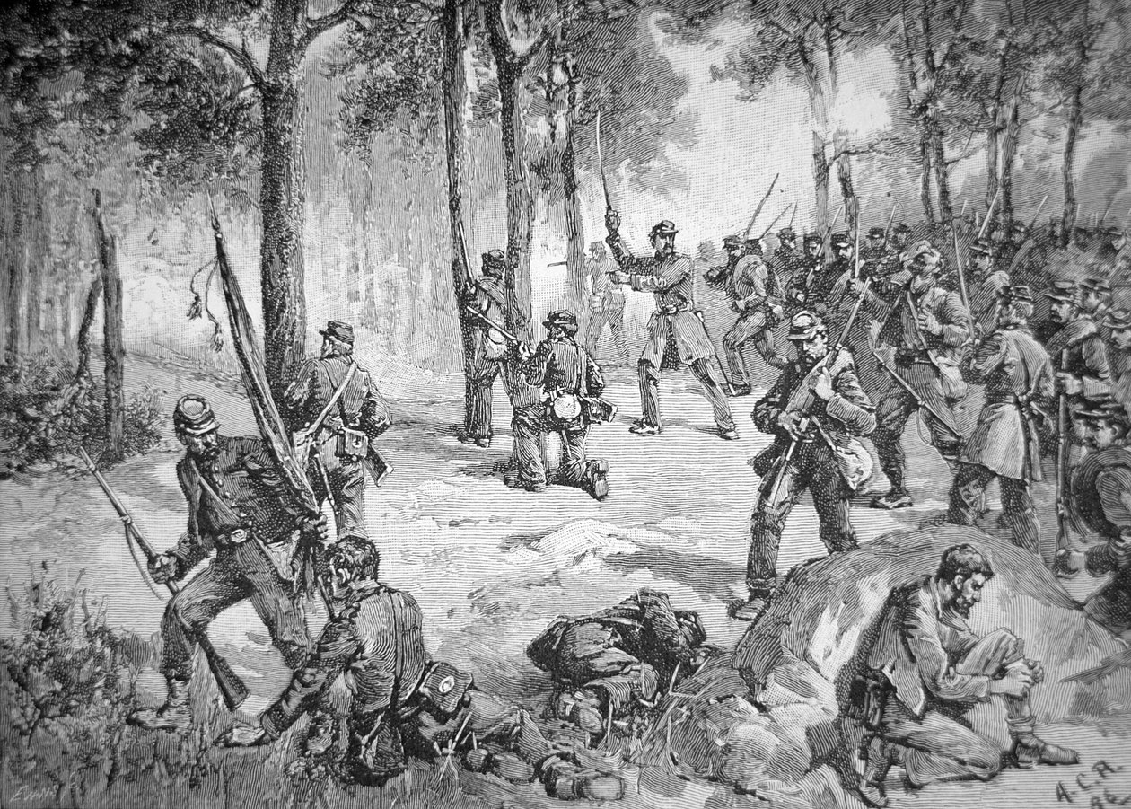 Konfederaation hyökkäys Gettysburgin taistelussa tekijältä American School