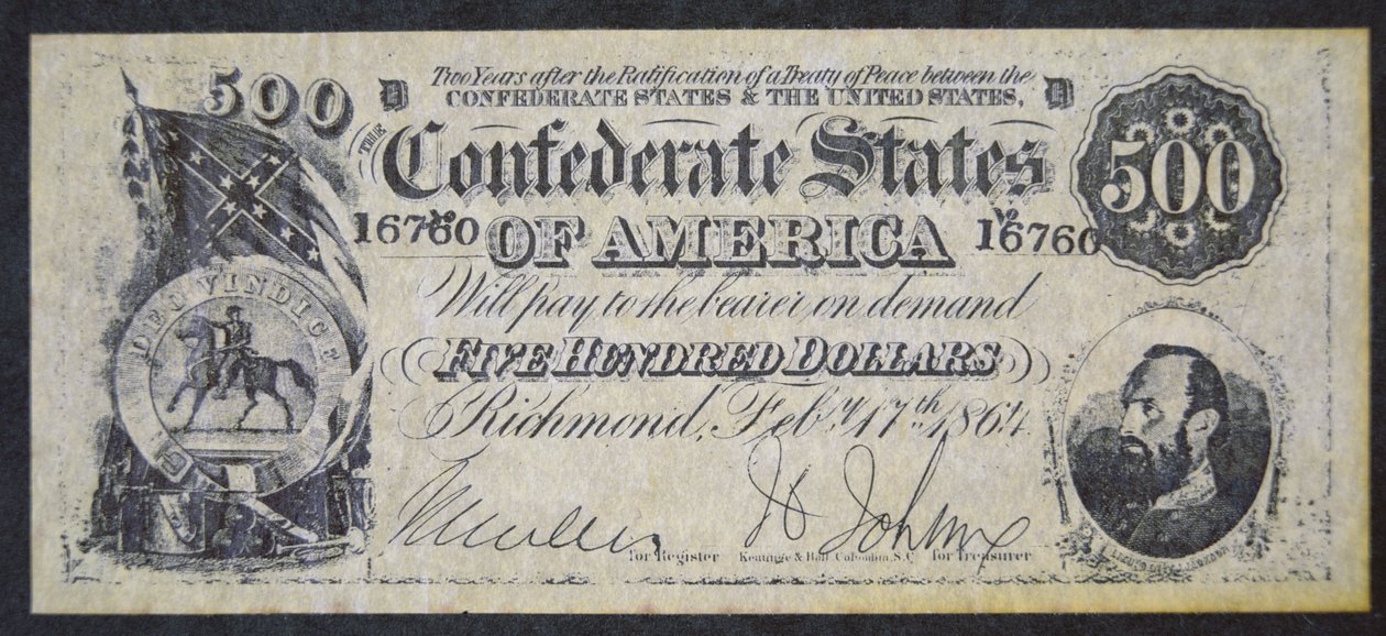 Konfederaation paperiraha (litho) tekijältä American School