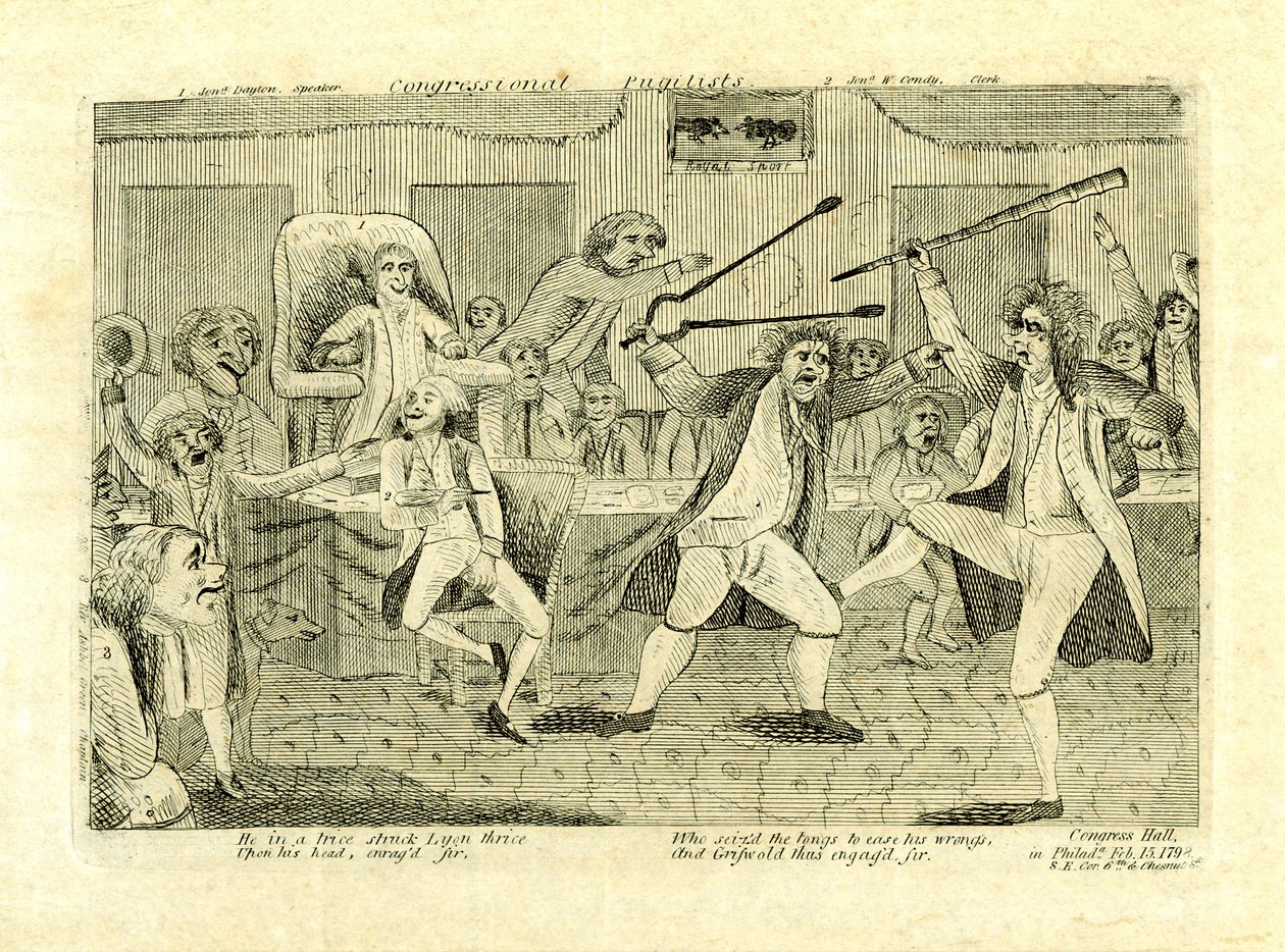 Kongressin pugilistit: Griswold ja Lyon, kongressitalo, Philadelphia, PA tekijältä American School