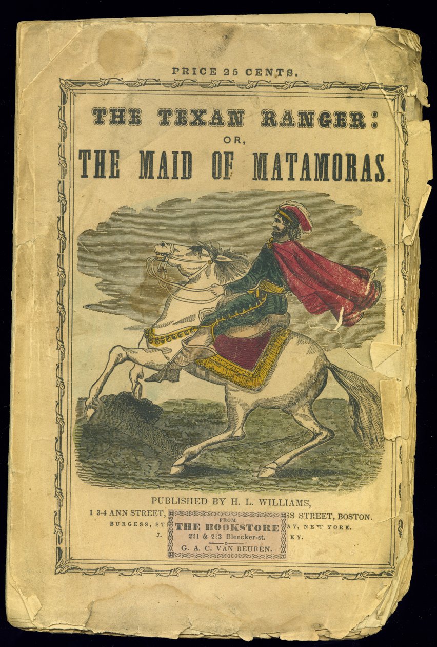 Texan Rangerin kansi: tai, Matamorasin piika, tarina Meksikon sodasta, kirjoittanut Joseph Holt Ingraham (1809-60) tekijältä American School