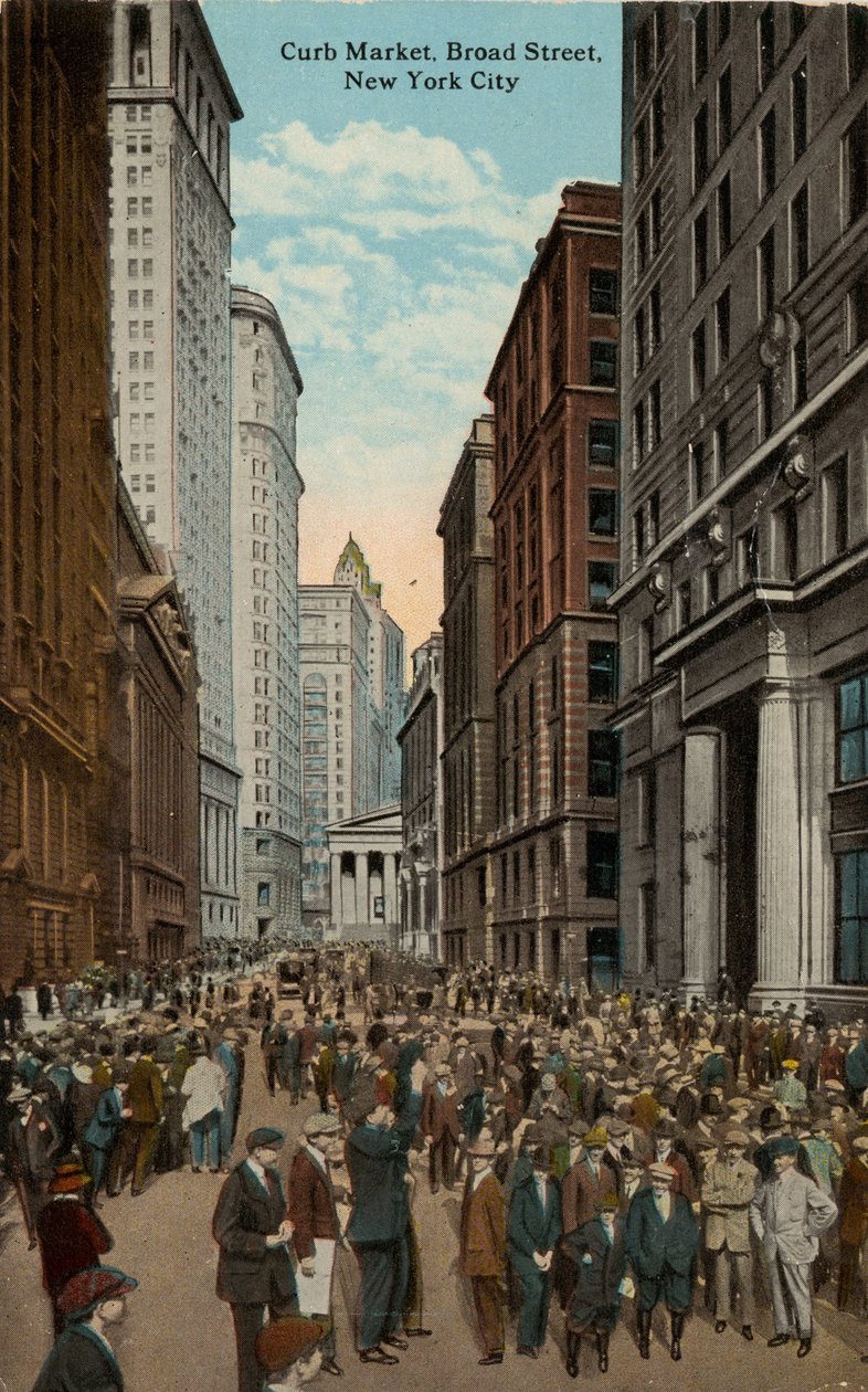 Curb Market, Broad Street, New York City tekijältä American School