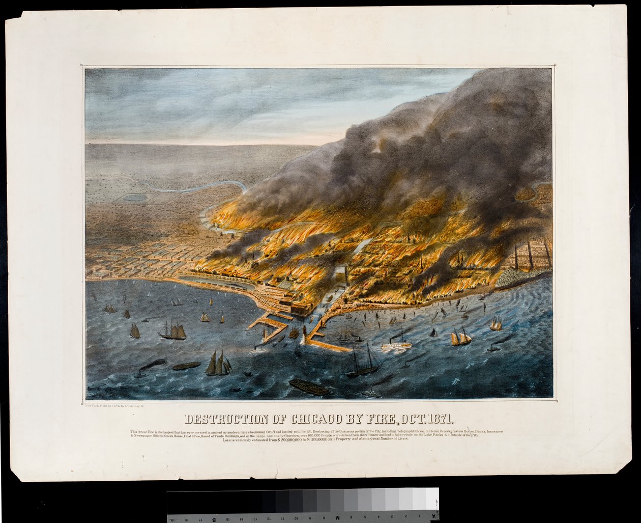 Chicagon tuhoutuminen tulipalossa, lokakuu 1871 tekijältä American School