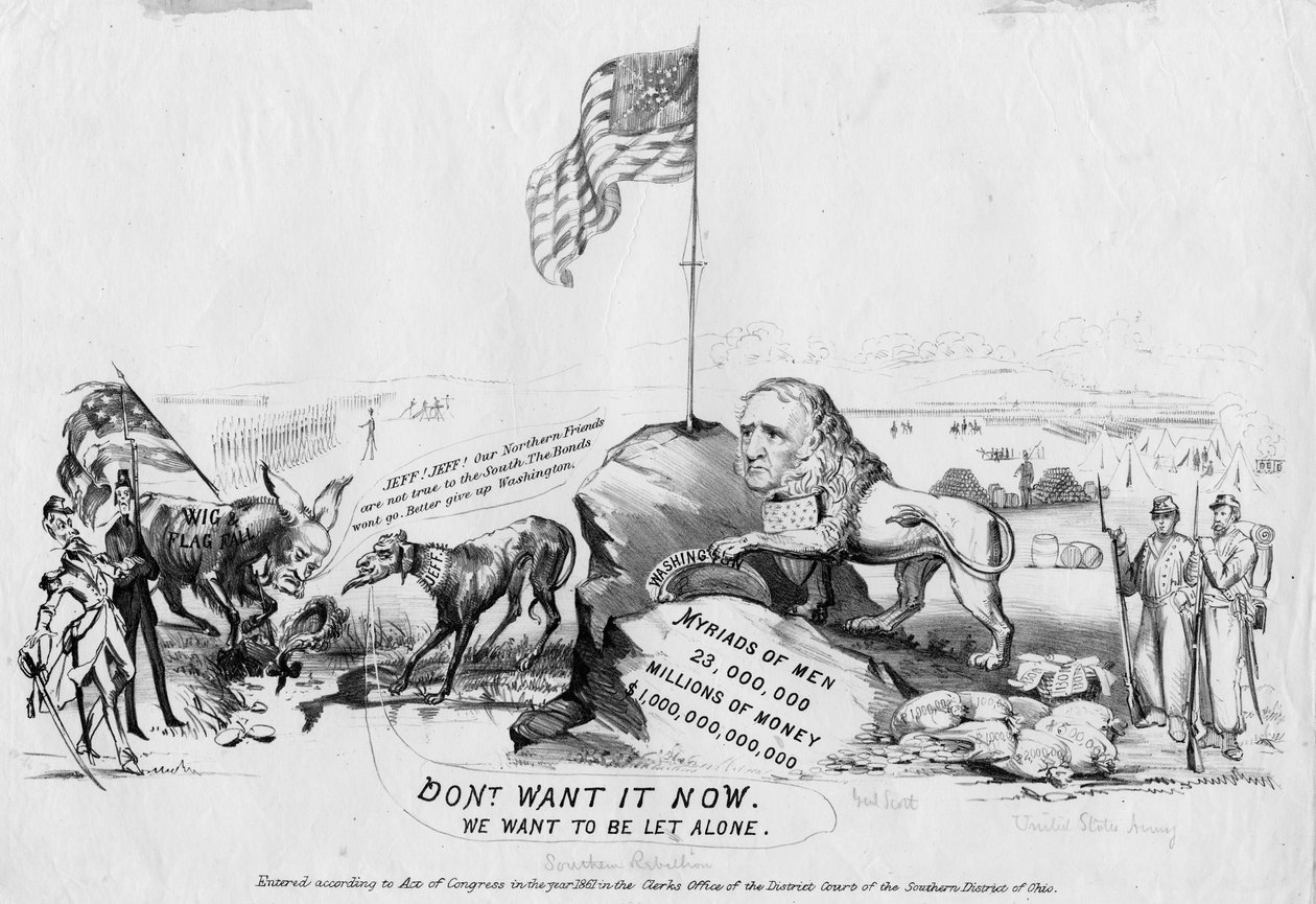 Älä halua sitä nyt: haluamme jäädä rauhaan, julkaistu Ohiossa, 1861 tekijältä American School