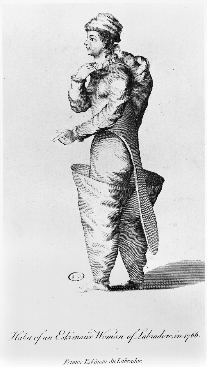 Mekko labradorin Esquimaux-naiselle, 1766 tekijältä American School