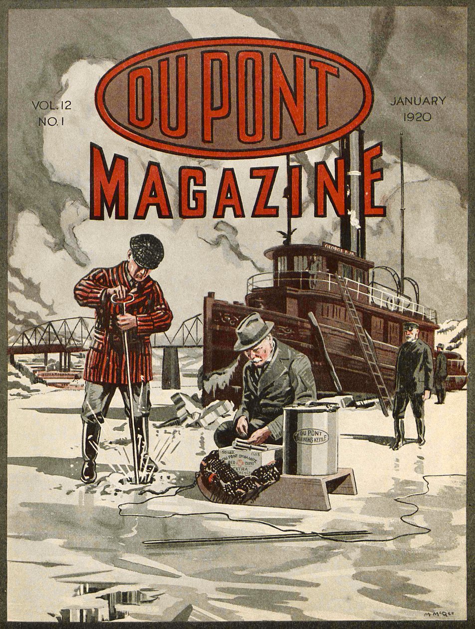DuPont Dynamite, DuPont Magazine -lehden etukansi, tammikuu 1920 tekijältä American School