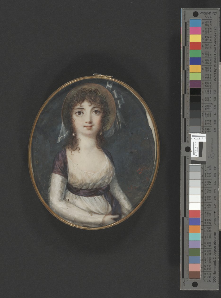 Eliza Poe (vesiväri norsunluulle) tekijältä American School