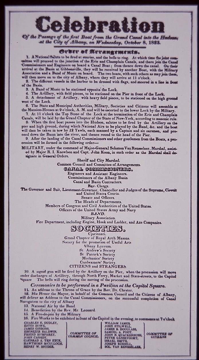 Erie Canal: key part of the New York State Canal System; Broadside of 8th October 1823 celebrating its opening (completed in 1825) (litho)   1089648   fi       finnish Successfully Translated  Original: Returning Geese at Katada, ca. 1832., ca. 1832. Trans tekijältä American School