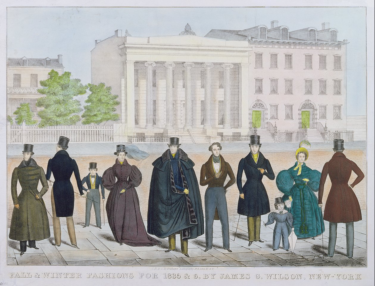 Syksyn ja talven muotit vuosille 1835 ja 1836, kirjoittanut James Wilson, New York tekijältä American School
