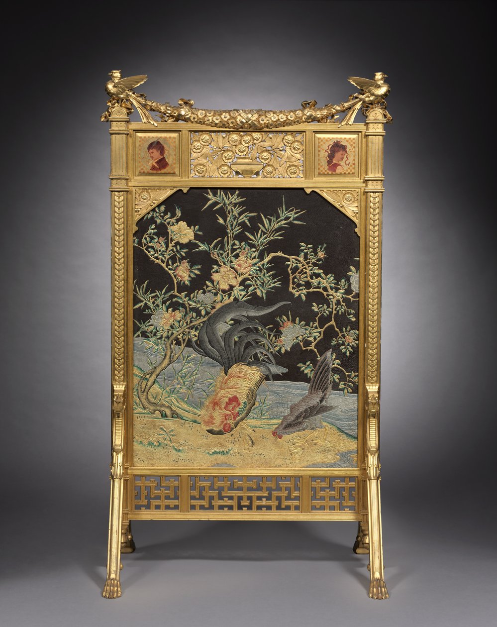 Fire Screen, Herter Brothers, n. 1878-1880 tekijältä American School