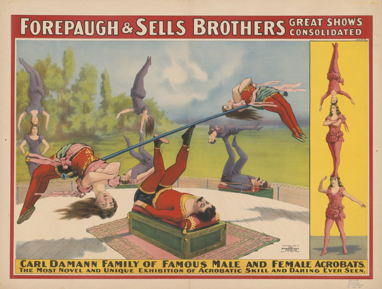 Forepaugh & Sells Brothersin upeat esitykset yhdistetty, 1899 tekijältä American School