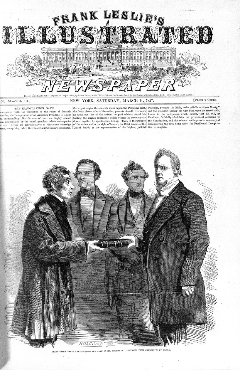 Frank Leslies Illustrated Newspaperin etusivu 14. maaliskuuta 1857 tekijältä American School