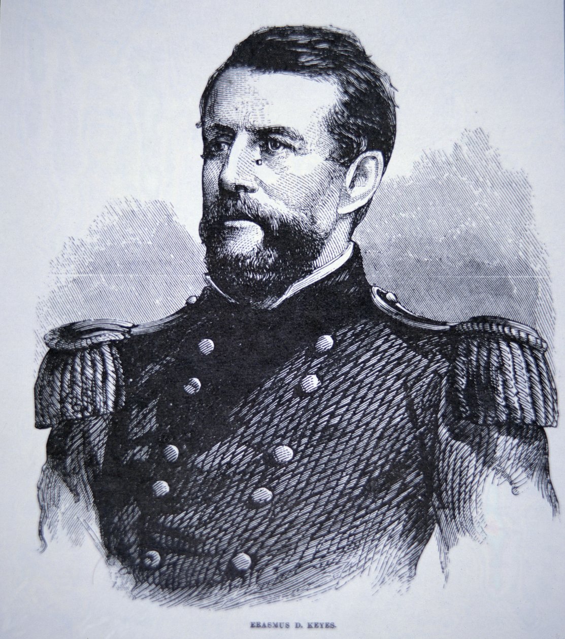 Kenraali Erasmus Keyes (1810-95) (kaiverrus) tekijältä American School