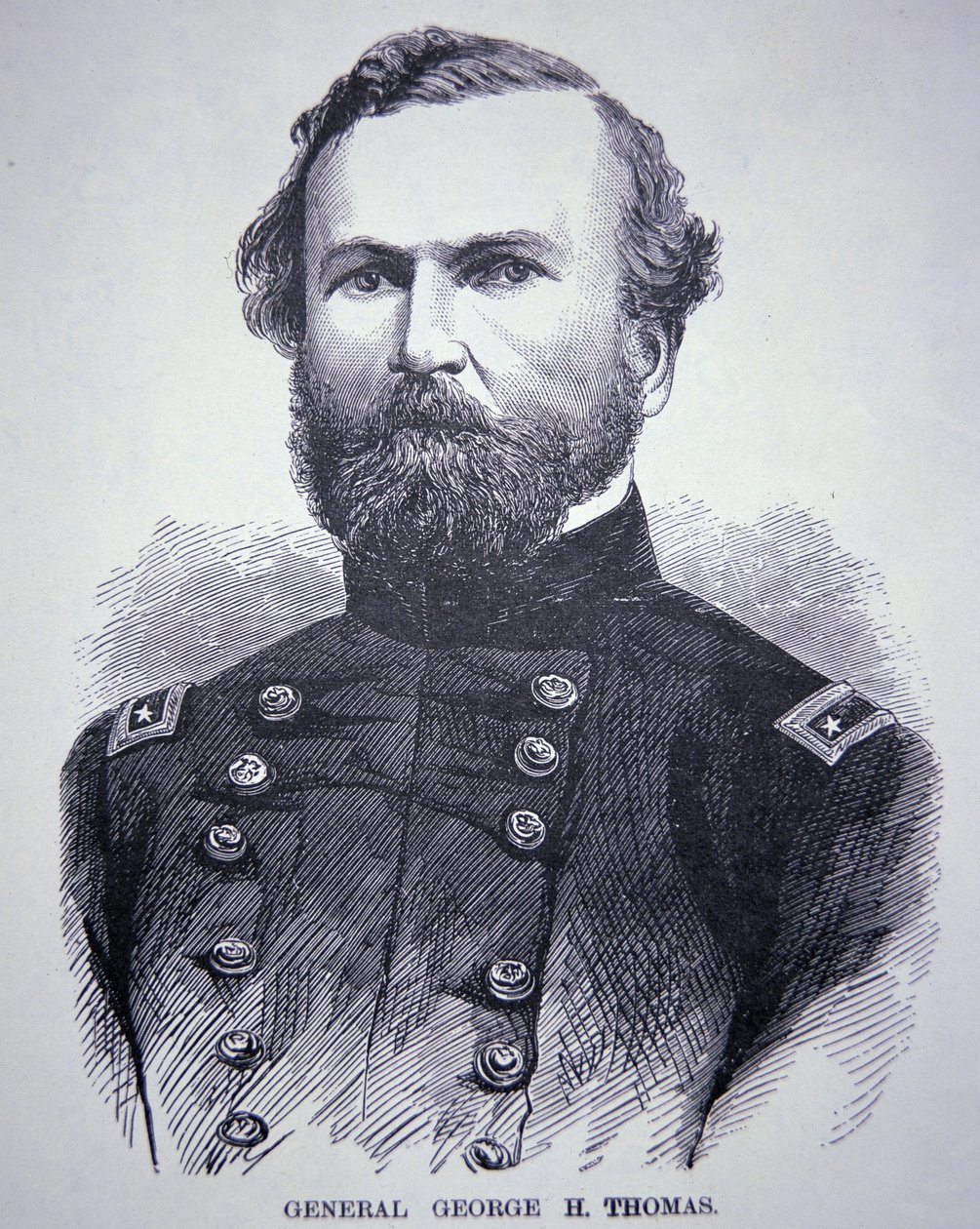 Kenraali George H. Thomas (1816-70) (kaiverrus) tekijältä American School