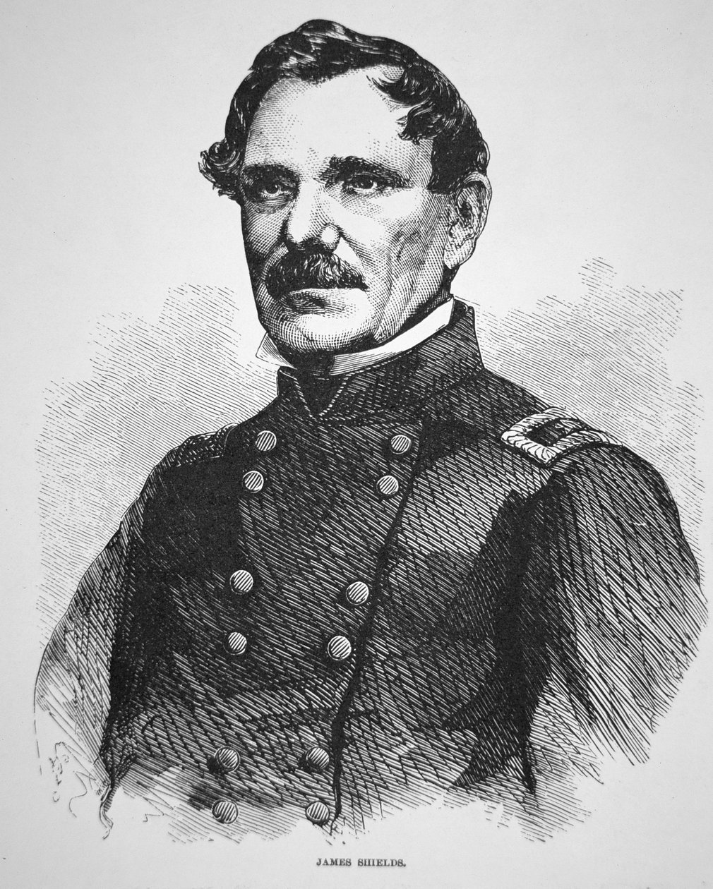 Kenraali James Shields (1810-79) (kaiverrus) tekijältä American School