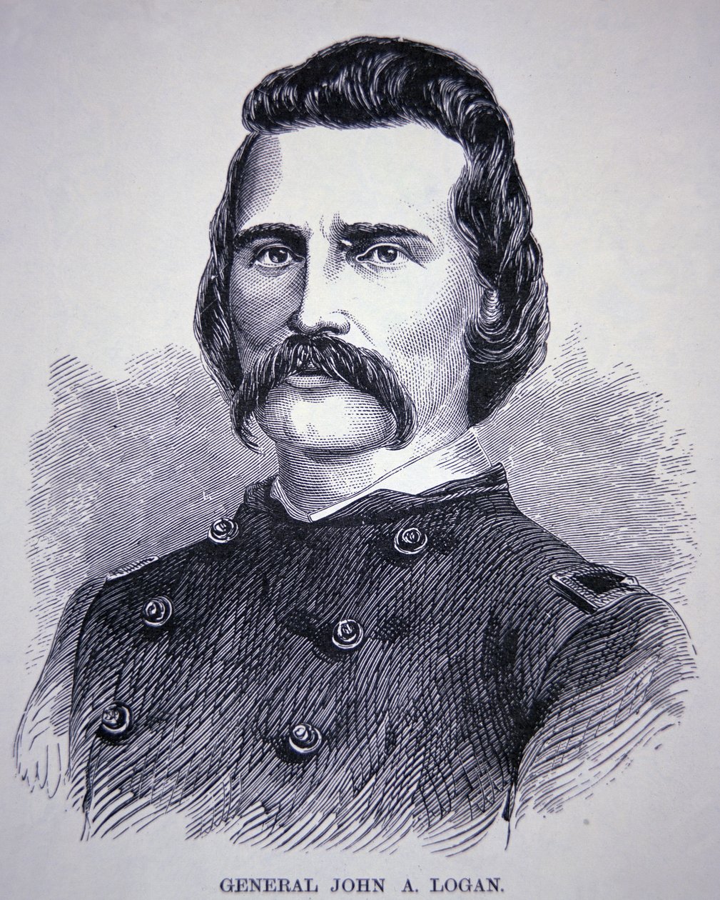 Kenraali John Alexander Logan (1826-86) (kaiverrus) tekijältä American School