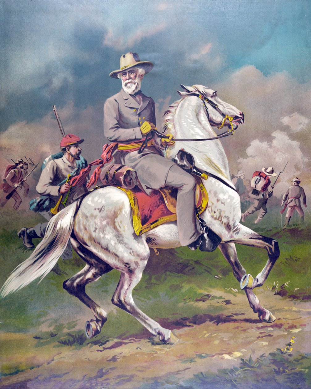 Kenraali Robert E. Lee, pub. 1886 tekijältä American School