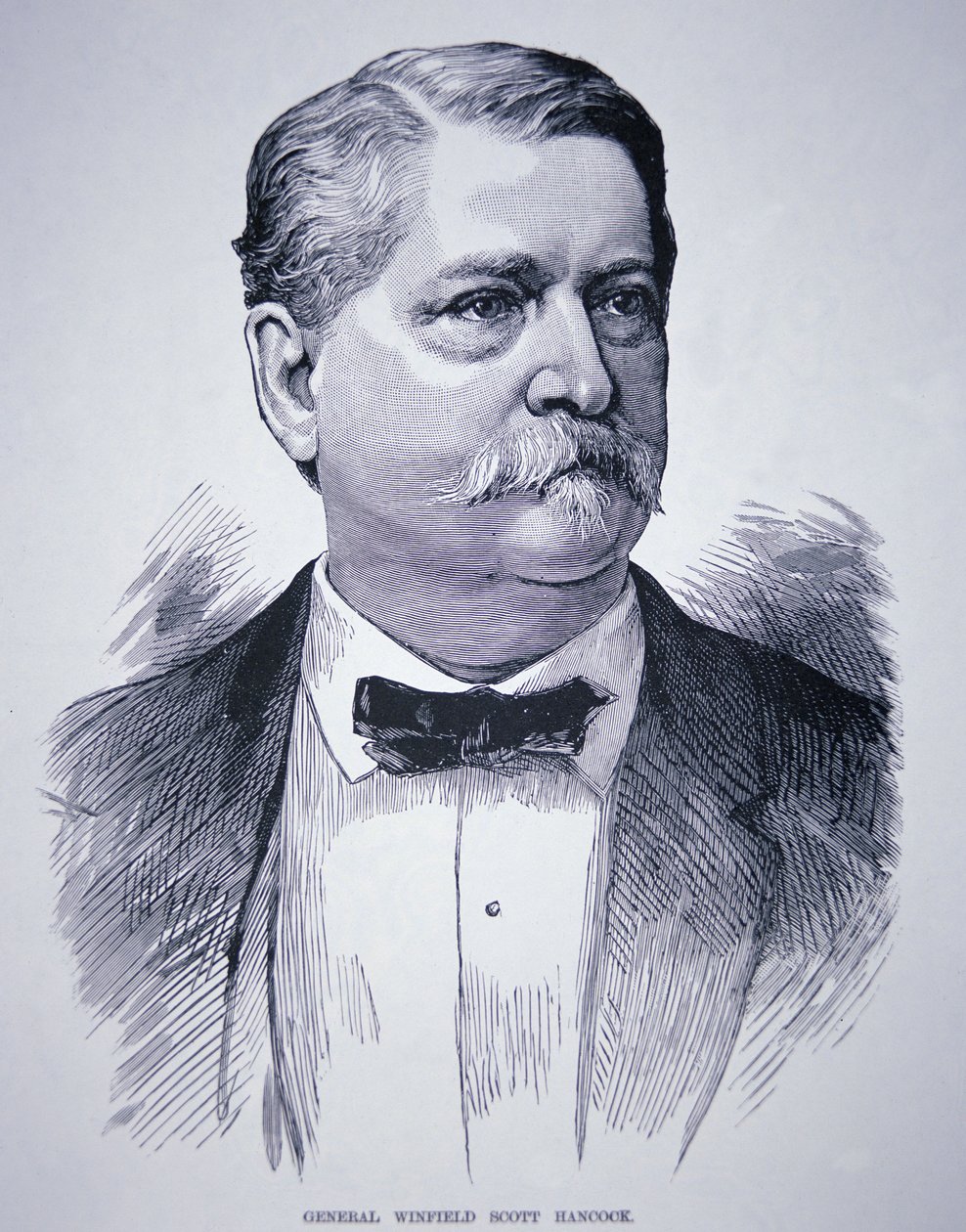 Kenraali Winfield Scott Hancock (1824-86) (kaiverrus) tekijältä American School