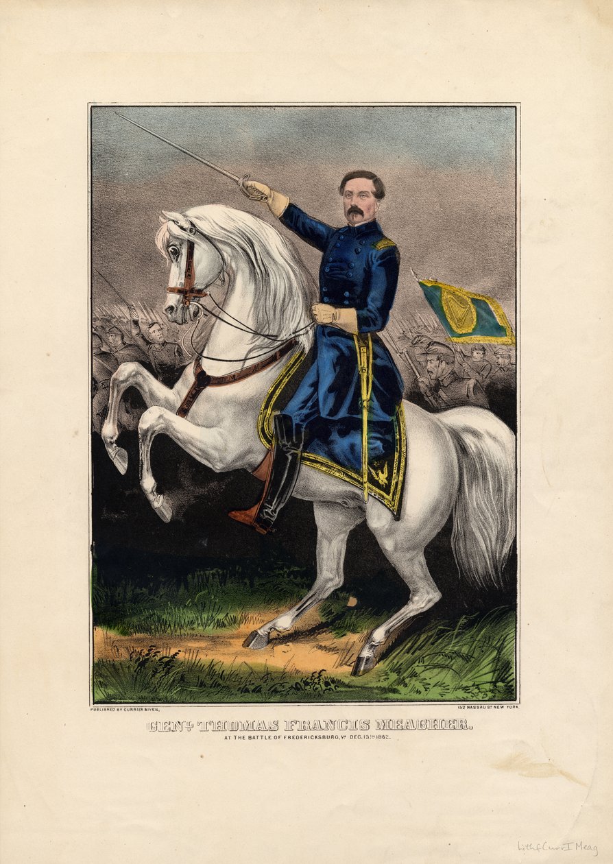 Genl. Thomas Francis Meagher, pub. kirjoittanut Currier & Ives, n. 1862 tekijältä American School