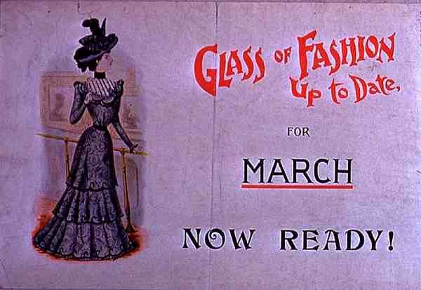 "Glass of Fashion, ajantasainen", maaliskuu (väri litho) tekijältä American School