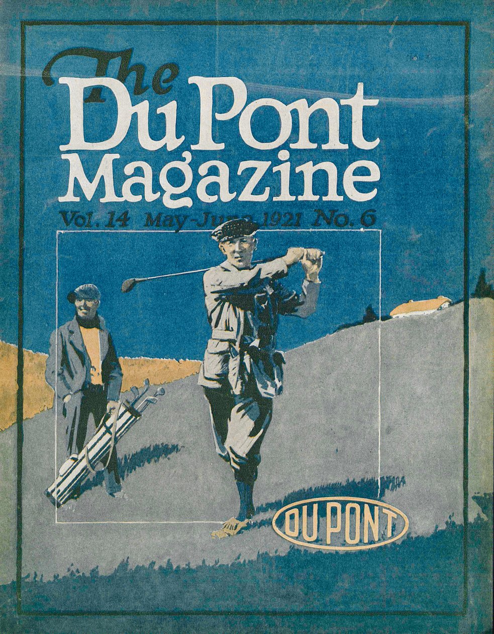 Golfia, DuPont-lehden etukansi, touko-kesäkuu 1921 tekijältä American School