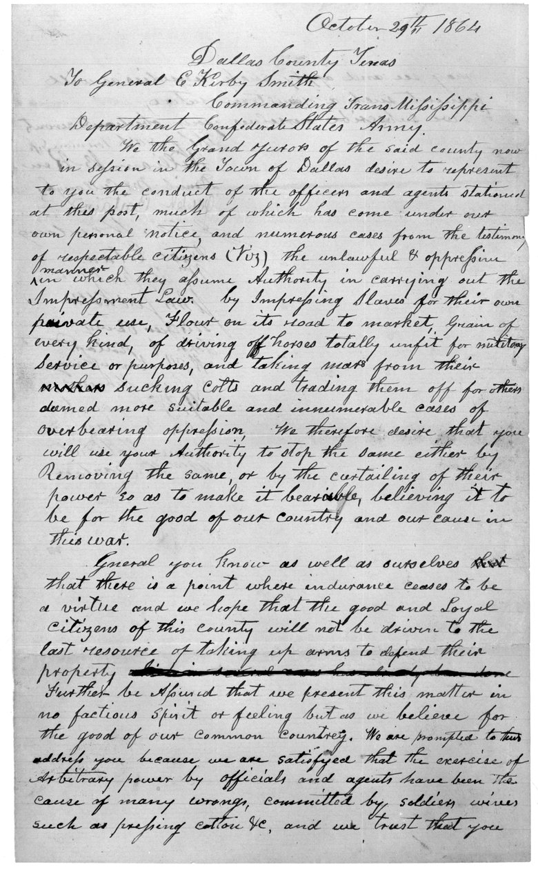 Suuren tuomariston kirje, 1864 tekijältä American School