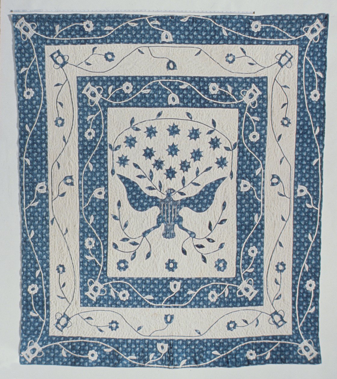 Great Seal of United States Quilt, Susan Strong, Maryland tai Ohio, n. 1830 tekijältä American School
