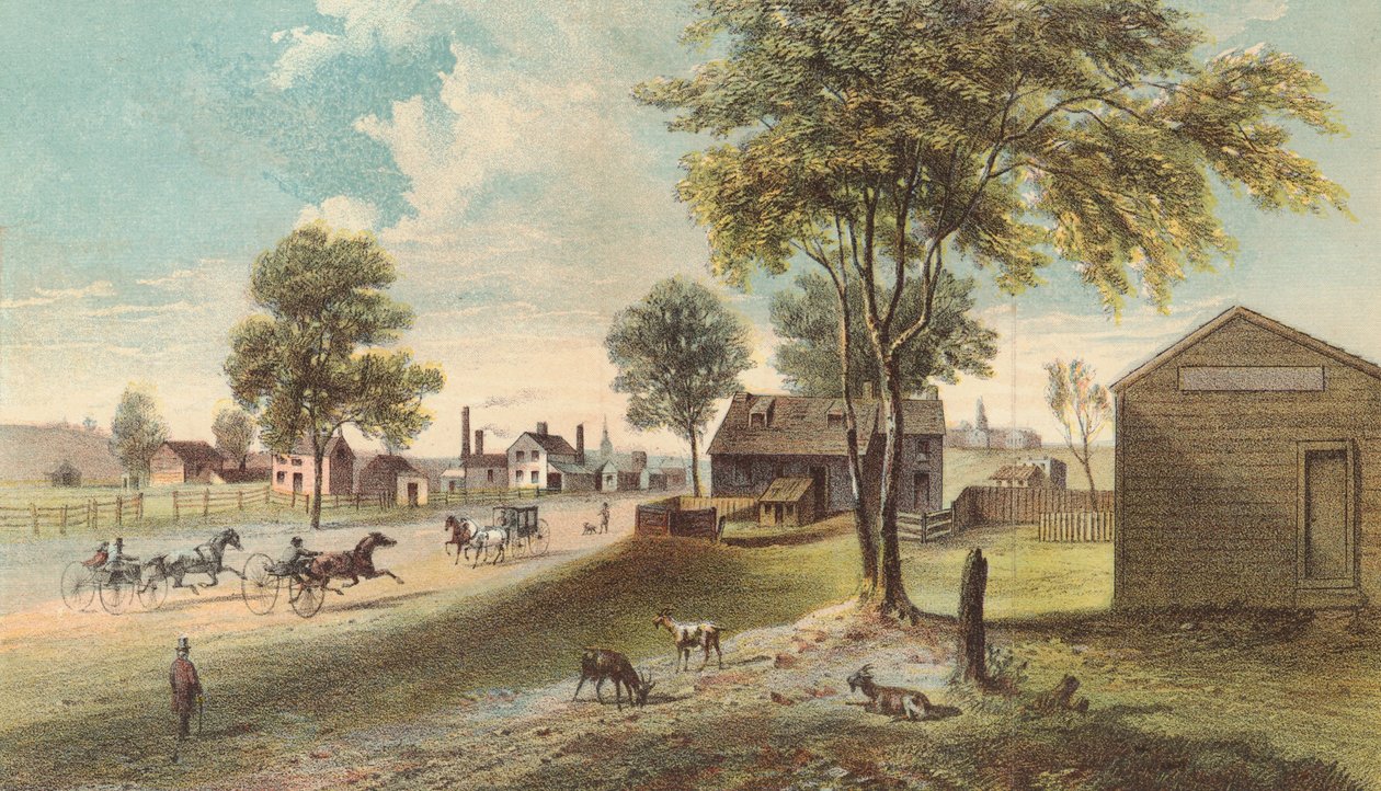 Harlem Lane, Central Parkista Manhattanvilleen, 1865 tekijältä American School