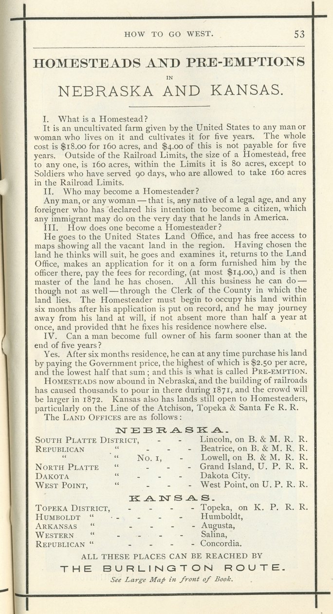 Kotitilat ja etuostot, 1872 (painettu) tekijältä American School