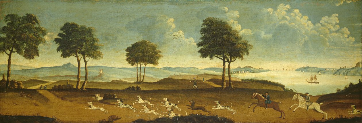 Metsästyspaikka ja satama, 1700-luku tekijältä American School