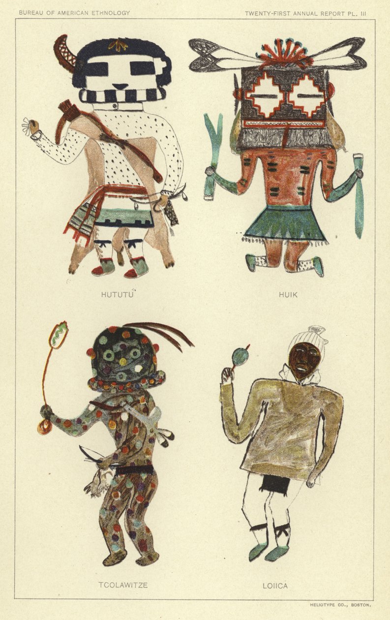 Hututu, Huik, Tcolawitze, Loiica (väriliitos). tekijältä American School