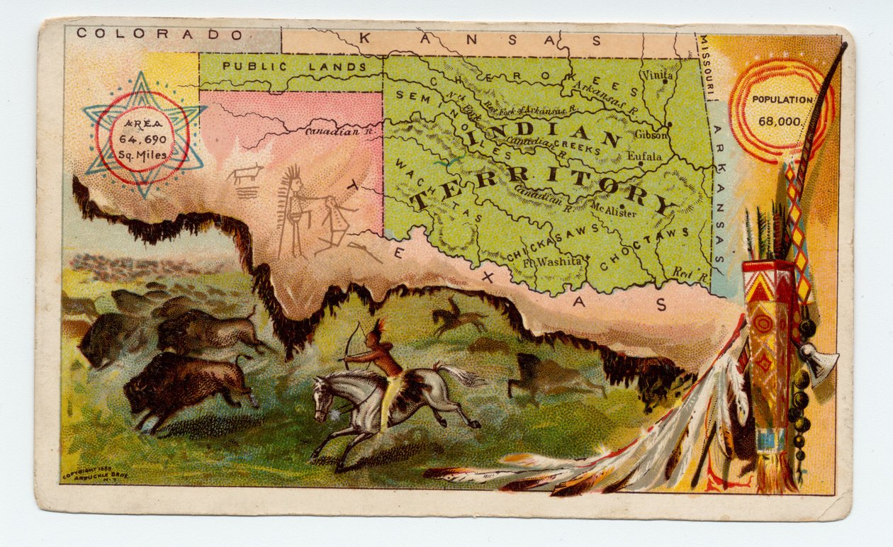 Intian alue [Oklahoma], 1889 tekijältä American School